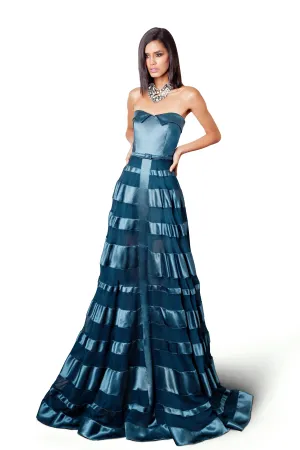 Tiered Corseted Ballgown
