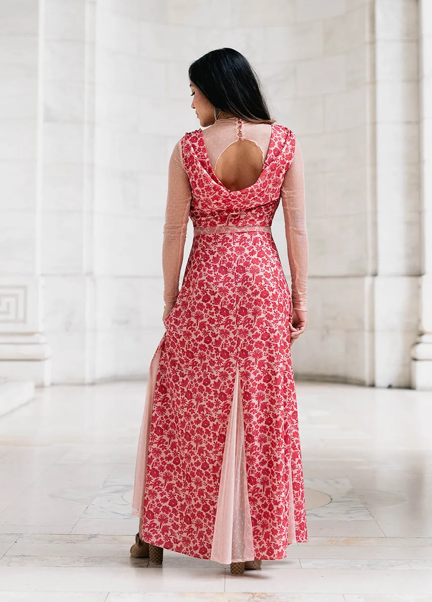 Tisannah Dress in Red Floral