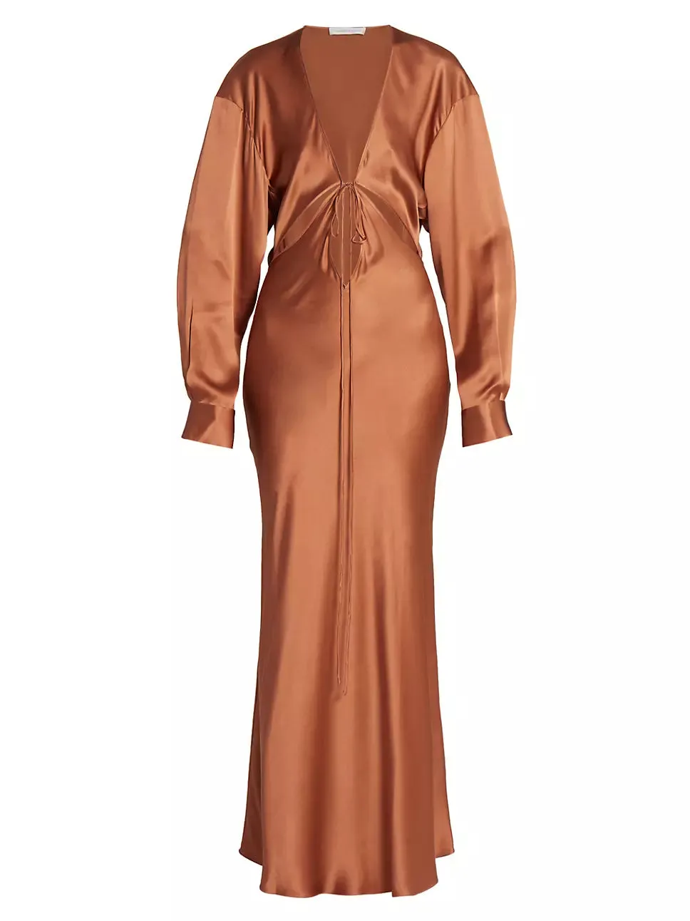 Triquetra Front Tie Shirt Dress - Ginger