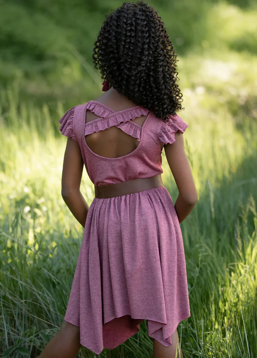 Twilla Dress in Heather Plum