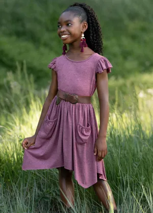 Twilla Dress in Heather Plum