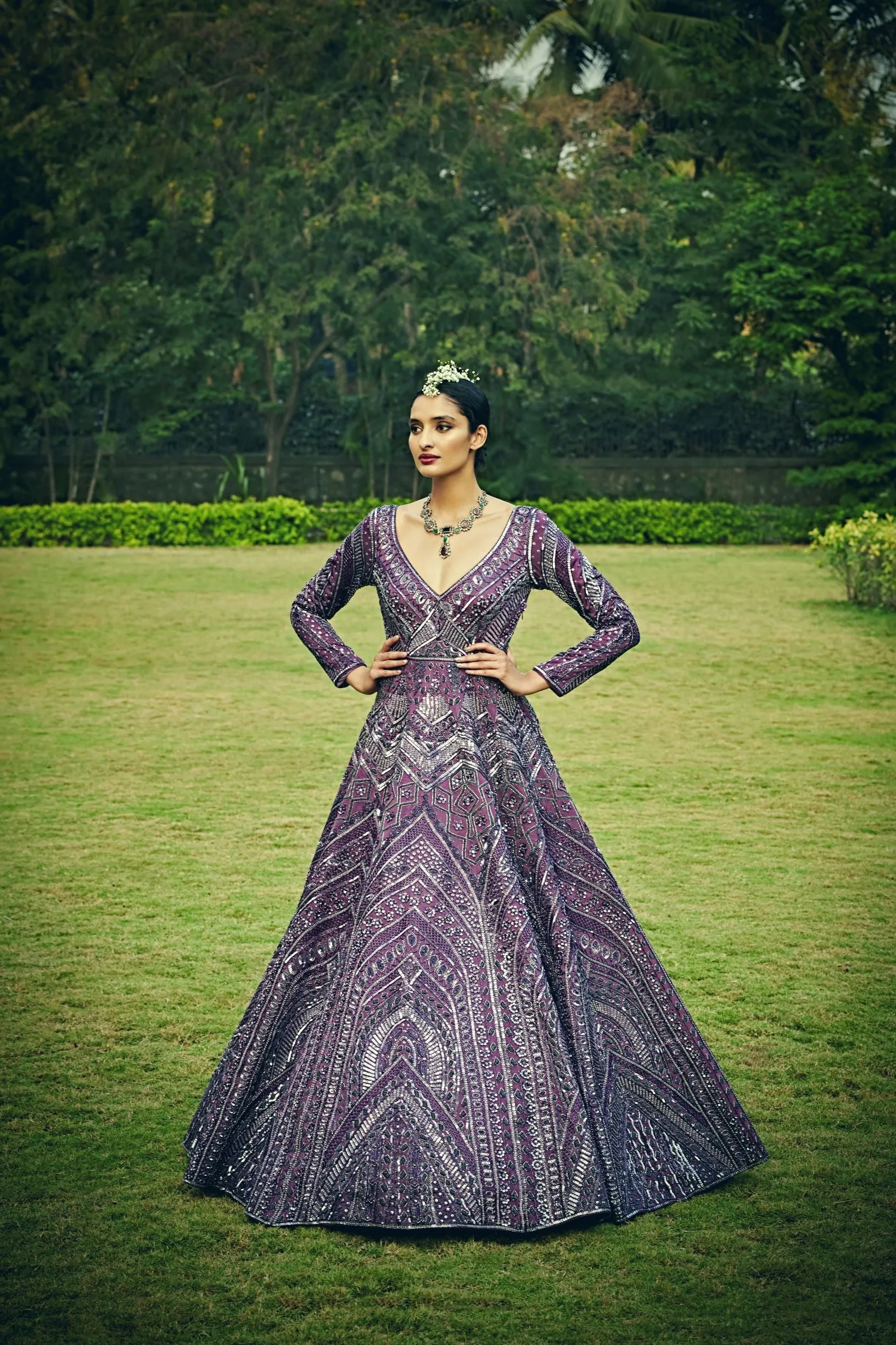 Ultra Violet Colour Gown