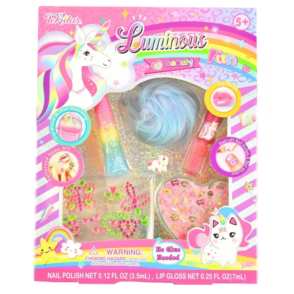 Unicorn - Make-Up og Negle sæt