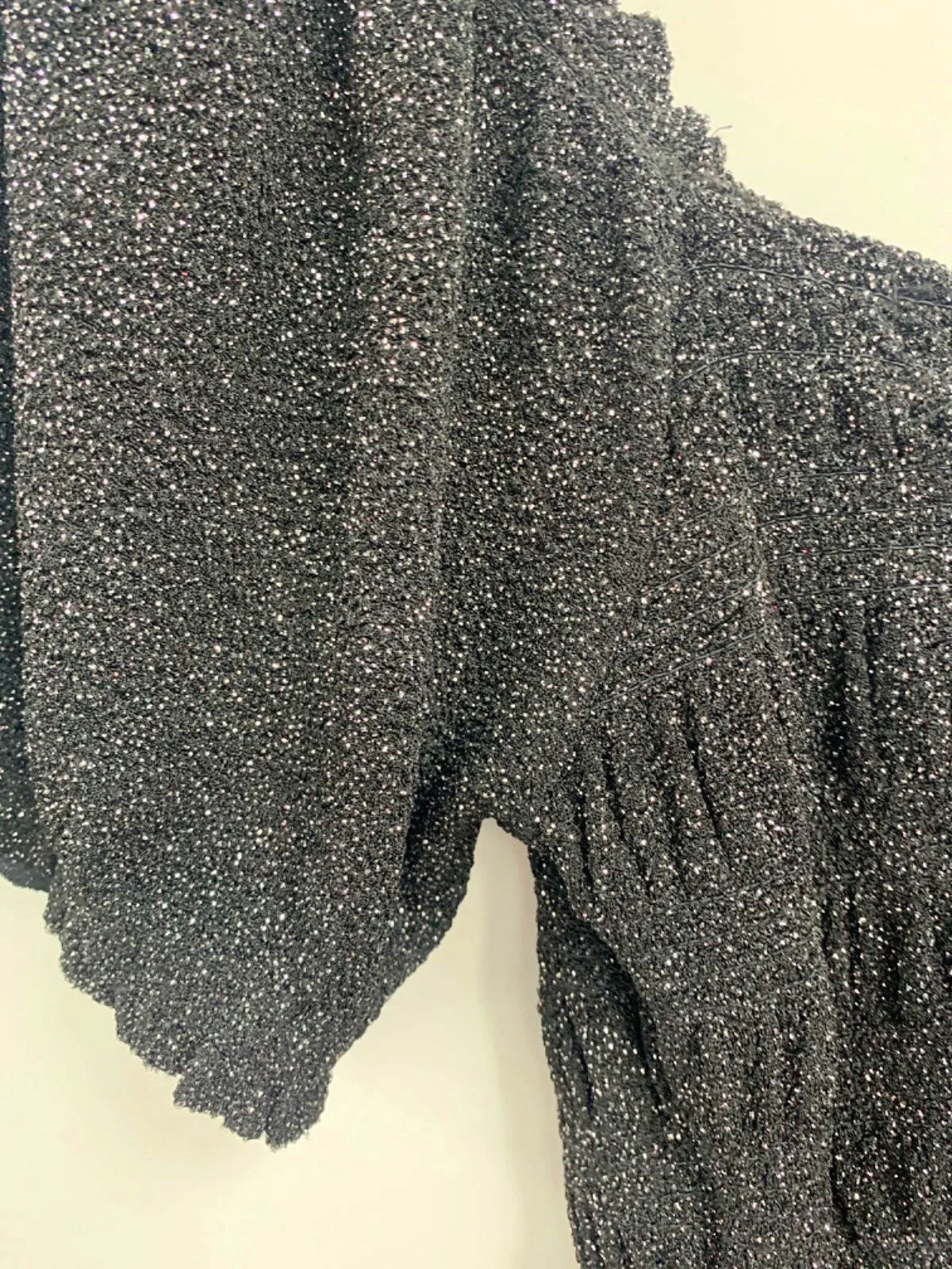 Urban Outfitters Black Glitter Mini Dress UK S