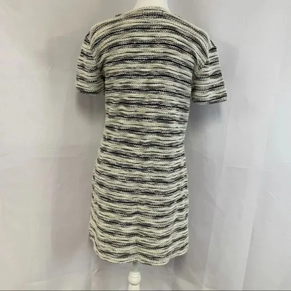 Velvet by Graham and Spencer Knit Short Sleeve Stripe Pocket Dress S