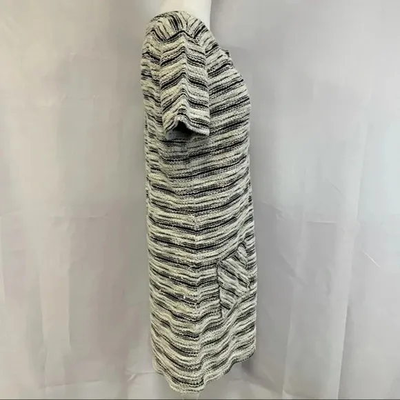 Velvet by Graham and Spencer Knit Short Sleeve Stripe Pocket Dress S