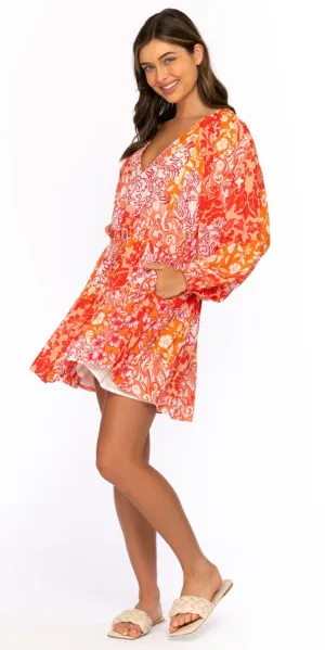 Vica Tangerine Dress