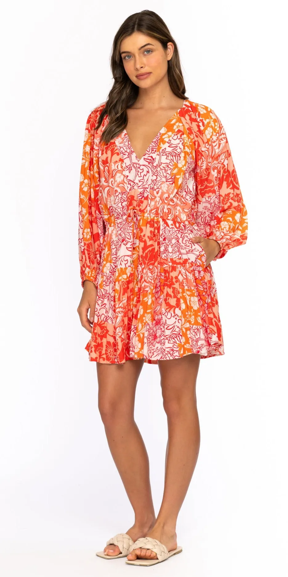 Vica Tangerine Dress