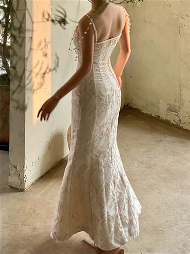 Vintage Embroidery Sleeveless Dress
