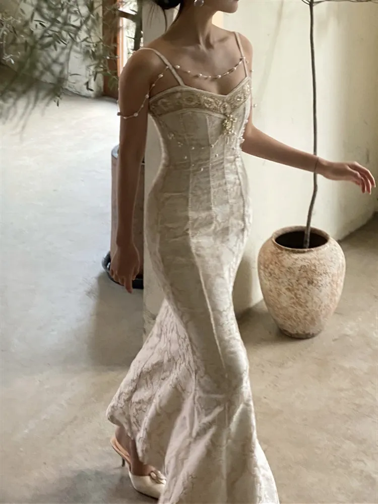 Vintage Embroidery Sleeveless Dress