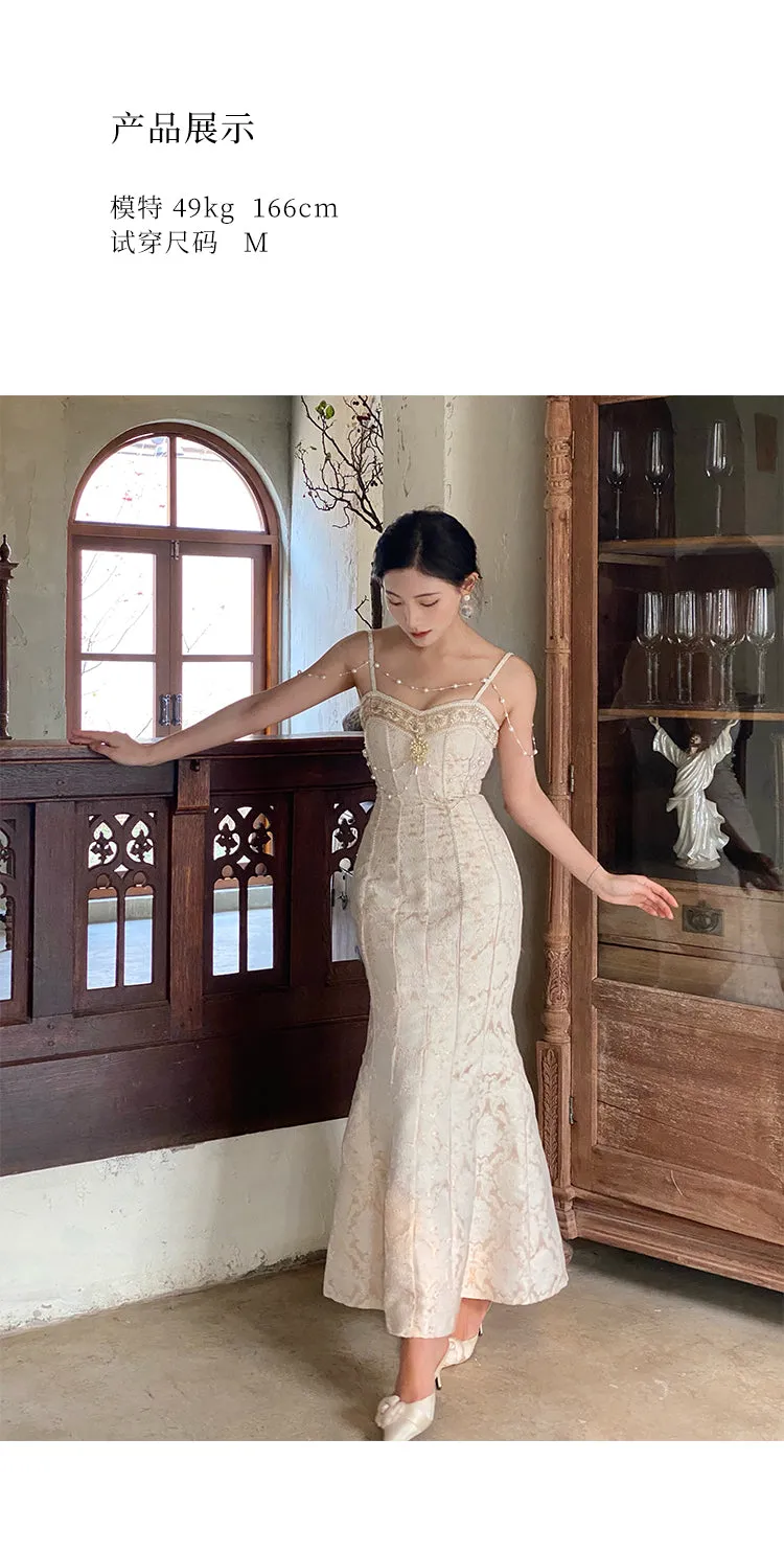 Vintage Embroidery Sleeveless Dress