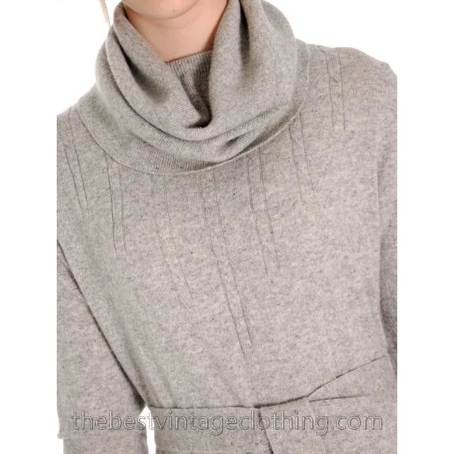 Vintage Goldworm Cashmere Sweater Maxi  Dress  Cowl Neck 1970s M