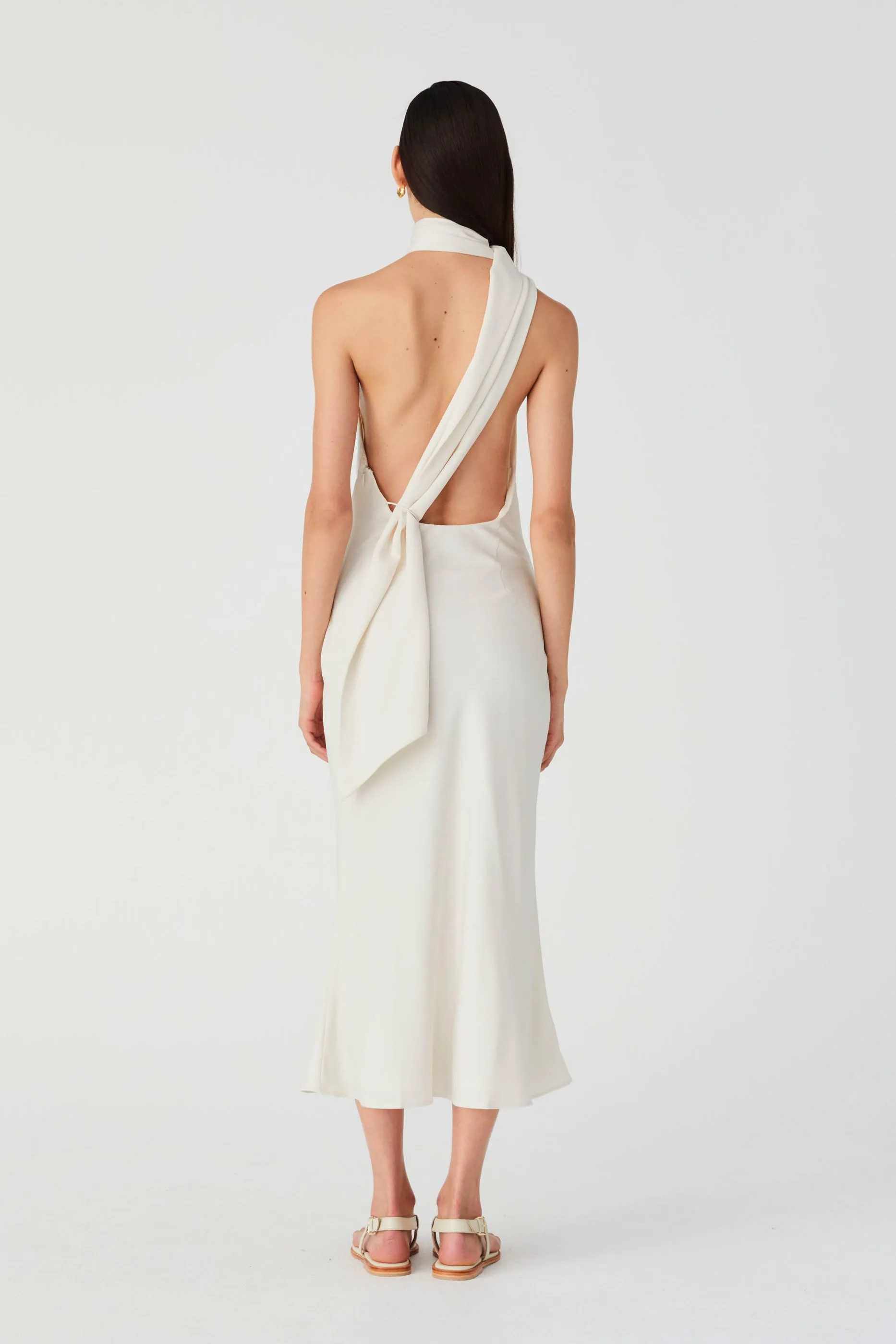 VIVICA SATIN MIDI DRESS