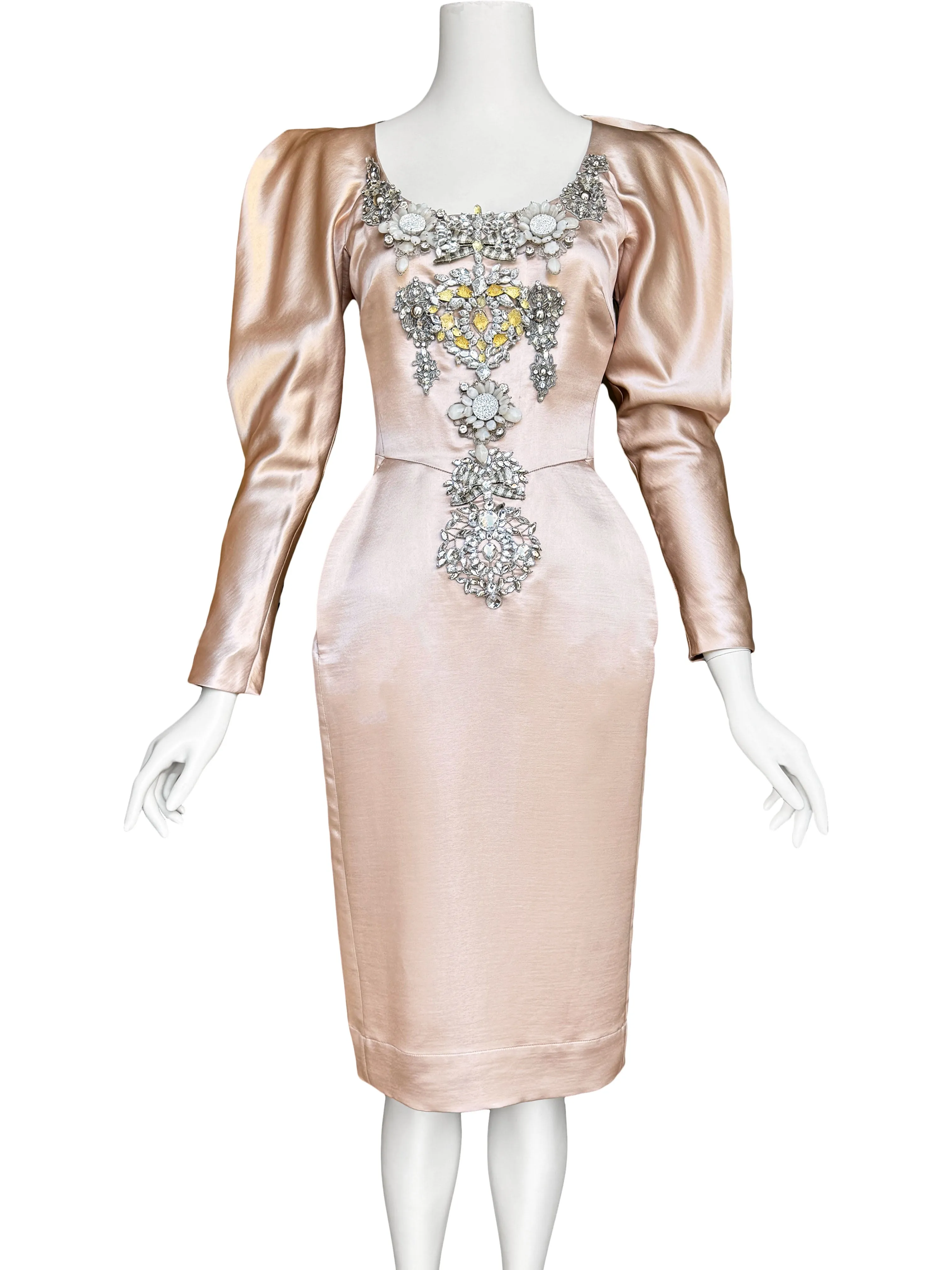 Vivienne Westwood Spring 2013 Embellished Satin Dress