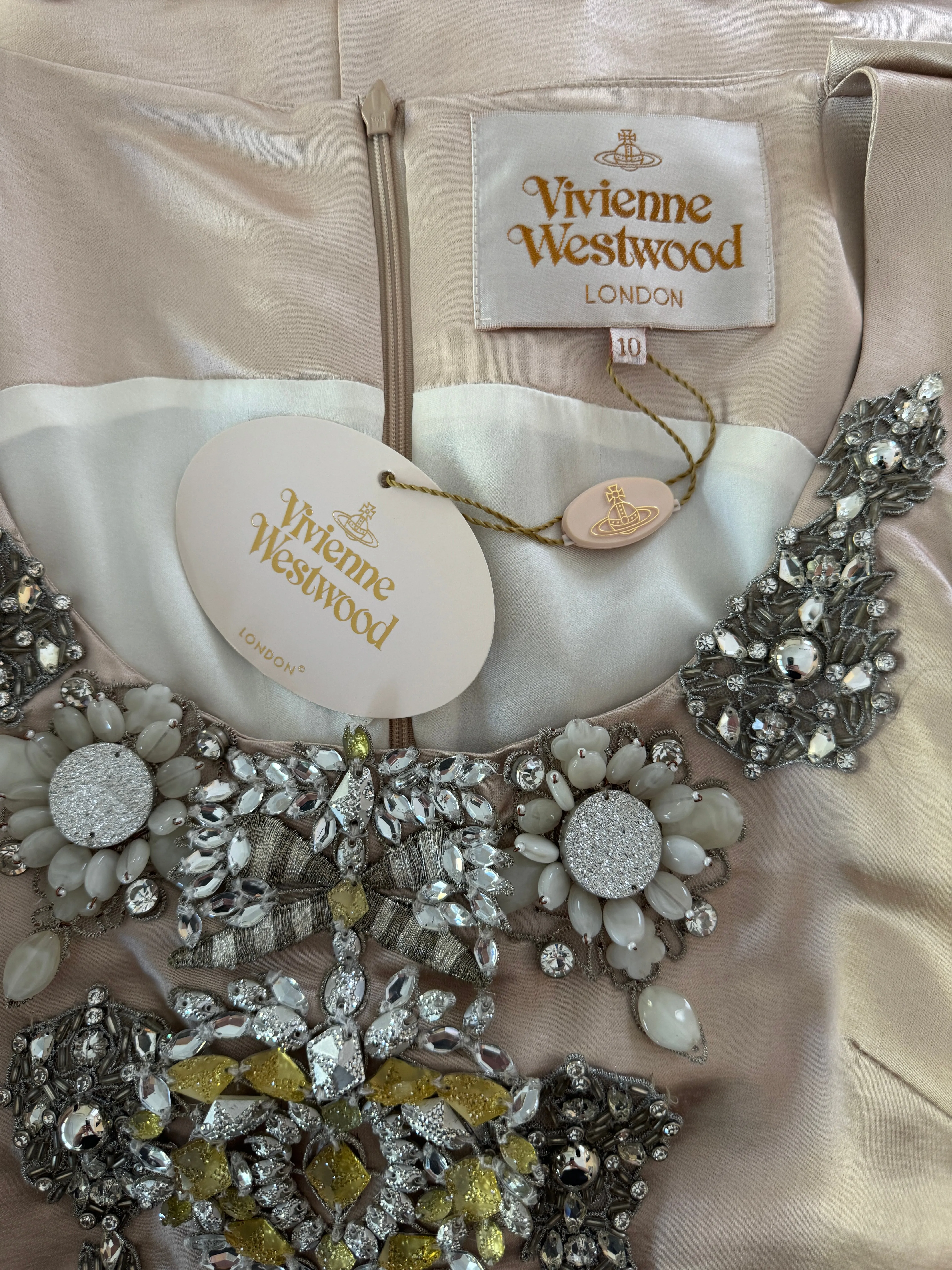 Vivienne Westwood Spring 2013 Embellished Satin Dress