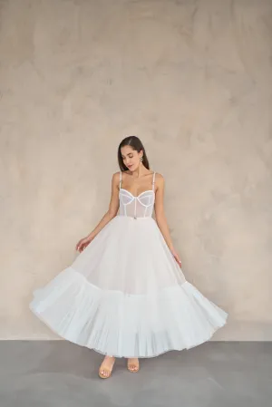 Yasmine tulle midi