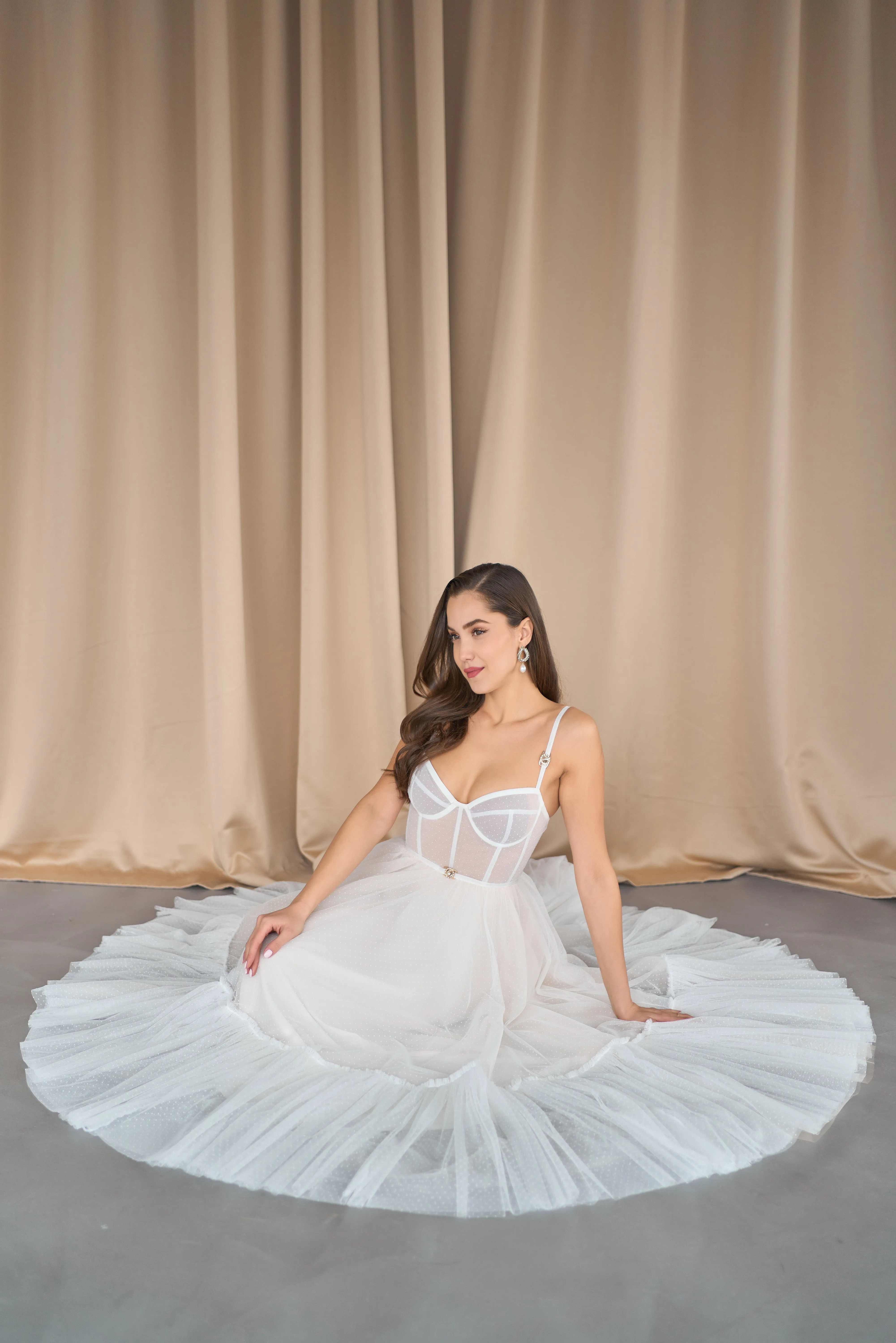 Yasmine tulle midi