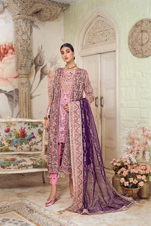 ZQ 4 | Zebtan Zarqon Luxury Bridal Collection Vol 6 2021 | Unstitched Embroidered Chiffon Suits